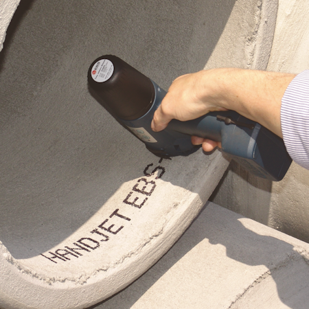 Inks with strong water and UV-resistance are available for marking outdoor products