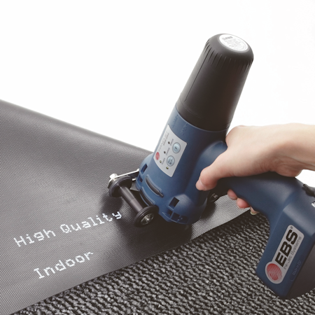 The EBS-250 Handjet® can mark dark, non-porous materials including rubber
